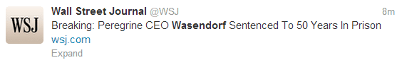 Wasendorf Sentence WSJ